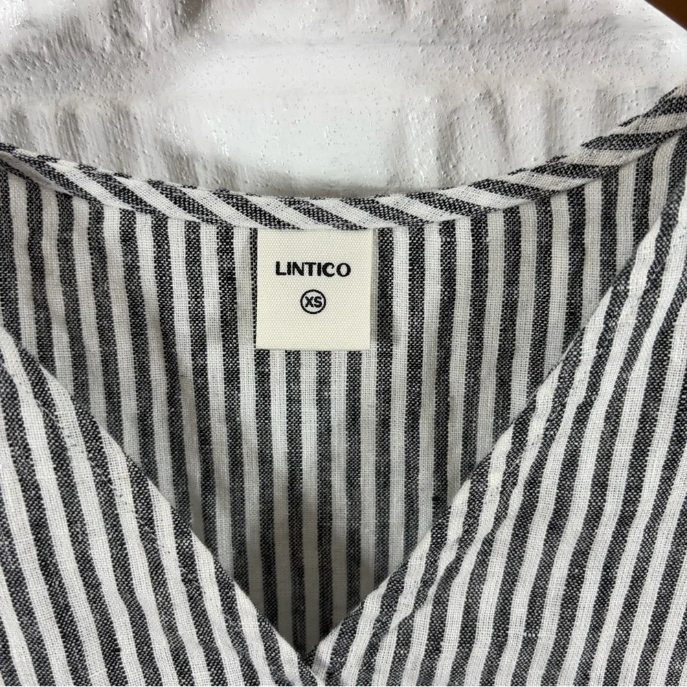 Lintico Aria Striped Linen Dress XS - Picture 4 of 6